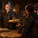 Frank Jamison, depicted as an experienced fantasy guildmaster, stands inside a warmly lit medieval guild hall and hands a rolled parchment map to a young adventurer preparing for a journey. Wearing practical adventuring gear and guildmaster robes, he appears confident, patient, and encouraging. The hall is filled with maps, books, scrolls, and records of past adventures, with banners emphasizing experience, guidance, and legacy. The scene symbolizes mentorship, knowledge sharing, and helping the next generation of adventurers find their path.