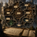 A detailed fantasy castle is shown in cross-section, revealing a maze of interconnected rooms, stairways, hidden passages, and structural layers that symbolize the complexity of a long-lived software system. At the center, tangled corridors and web-like connections represent circular dependencies and hidden coupling, while workshop-like chambers illustrate concepts such as duplicated logic, hard-coded rules, temporary fixes, fragile tests, dead code, and hidden dependencies. In the foreground, an architect studies blueprints and a refactoring plan spread across a drafting table, surrounded by engineering tools, manuscripts, and architectural diagrams. The surrounding kingdom is orderly and well maintained, contrasting with the increasingly convoluted interior of the castle. The painterly, Dungeons & Dragons-inspired editorial illustration uses fantasy architecture to represent technical debt, legacy systems, refactoring, and the challenge of maintaining software that has grown through years of incremental change.