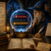 A thoughtful wizard studies a glowing crystal ball inside a medieval observatory transformed into a software engineering workspace. The crystal ball displays realistic-looking code alongside prominent warning messages indicating nonexistent APIs and deprecated methods, symbolizing AI hallucinations. Surrounding the wizard are official documentation books, verification checklists, engineering notes, and a ritual board outlining a disciplined software validation process. Additional notes encourage asking critical questions, verifying assumptions, and consulting authoritative sources before trusting AI-generated solutions. The scene combines fantasy and technology to illustrate the importance of critical thinking, source validation, and professional judgment in AI-assisted software development.