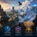 A fantasy castle opens onto a winding road leading toward a futuristic kingdom floating among the clouds, connected by glowing networks and infrastructure. A crowned architect studies the realm from a stone overlook while visual symbols represent application portability, cloud-native architecture, distributed systems, infrastructure automation, and engineering judgment.